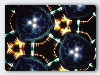 My reality scope alters the direction of the reflections of shore lights on the sea. &copy; http://www.thread-of-awareness-in-chaos.com/order.html