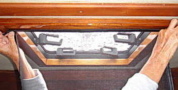 Mosquito screen for yachts