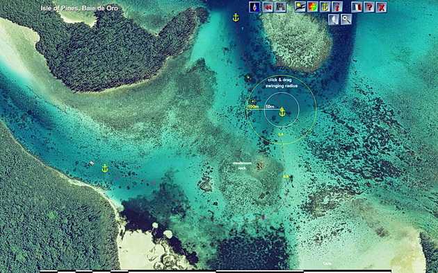 detail nautical chart new caledonia oro isle of pines